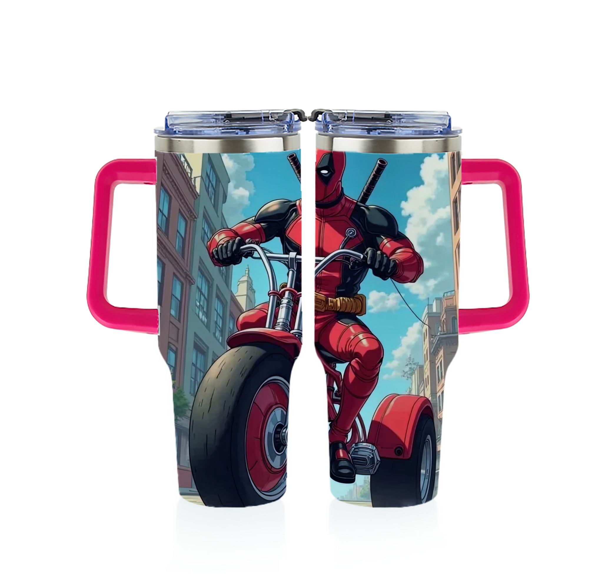 （画像用） Deadpool デッドプール 1200ｍLフルプリント車用タンブラー